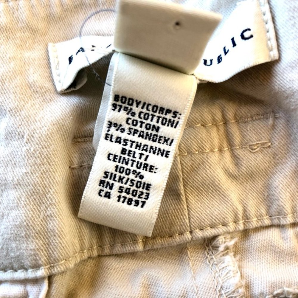 Banana Republic Ivory Palazzo Wide Leg Chino Pant ALTERED LENGTH - Picture 6 of 7